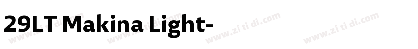 29LT Makina Light字体转换
